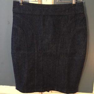 Dark Denim Pencil Skirt